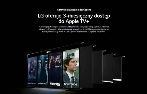 Promocja na Apple TV+ od LG