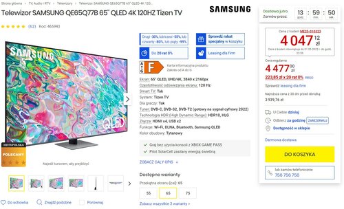 Samsung QE65Q77B