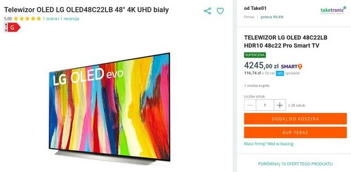 LG OLED 48 C22LB