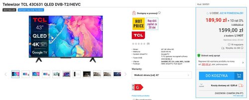 TCL 43C631