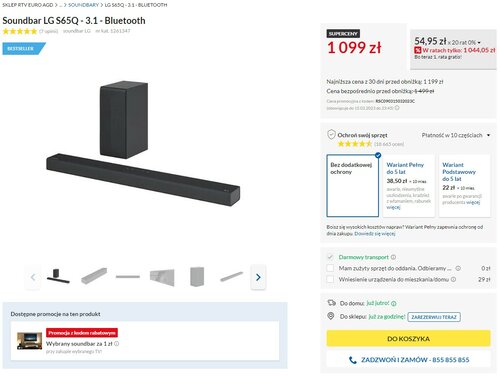 Soundbar LG S65Q
