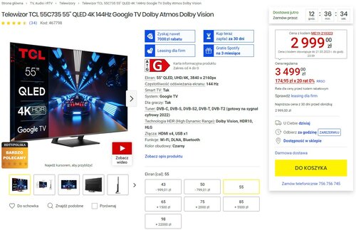 TCL 55C735