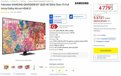 Samsung QE65Q80B