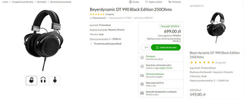 Byerdynamic DT 990 Black Edition 250 Ohms