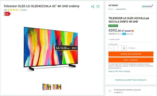 LG OLED42C24LA