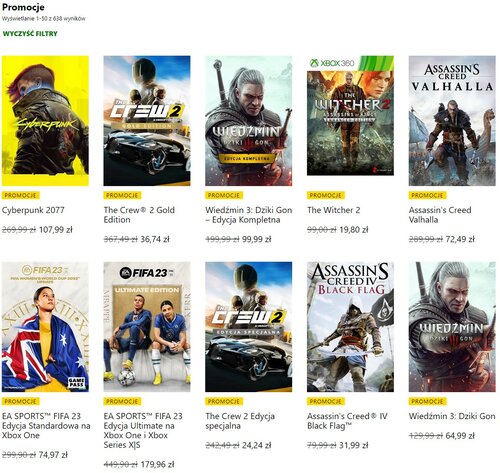 Promocje na gry konsolowe Xbox