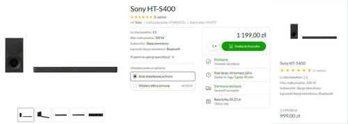 Sony HT-S400 promocja