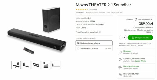 Mozos Theater 2.1 promocja