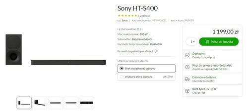 Sony HT-S400 promocja