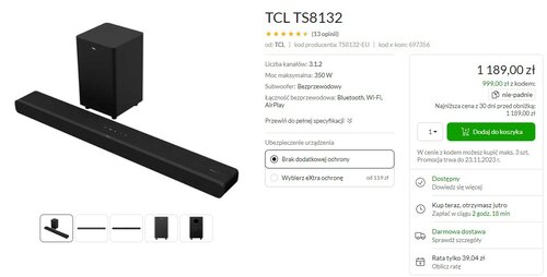 TCL TS8132 promocja