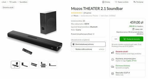 Mozos THEATER 2.1 promocja