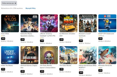 Zimowa Wyprzedaż 2023 PlayStation Store