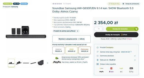 soundbar Samsung HW-Q940F promocja sferis
