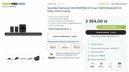 samsung soundbar hw-q930f promocja sferis