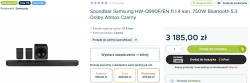 Promocja Soundbar Samsung HW-Q990F